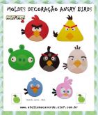 Molde Decoração Angry Birds